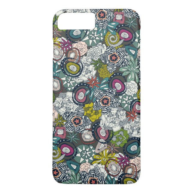 Coques Case-Mate iPhone succulents multi foncé (Dos)
