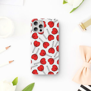 Case-Mate iPhone Case Sucettes rouges, sucettes en forme de cœur, motif 