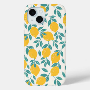 Coque Case-Mate iPhone Sucré Branches de citron Motif