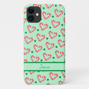 Case-Mate iPhone Case Sucre de canne de coeur de Noël moderne