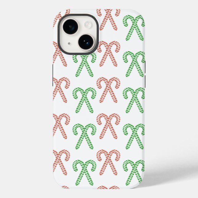 Coques Case-Mate iPhone Sucre de canne/menthe poivrée (Verso)