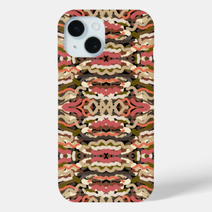 Coque Case-Mate iPhone Sud-Ouest Squiggly Laid Terre Tone Abstrait