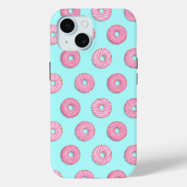 Coques Case-Mate iPhone Sugar Sweet Pink Glazed Donuts (Verso)