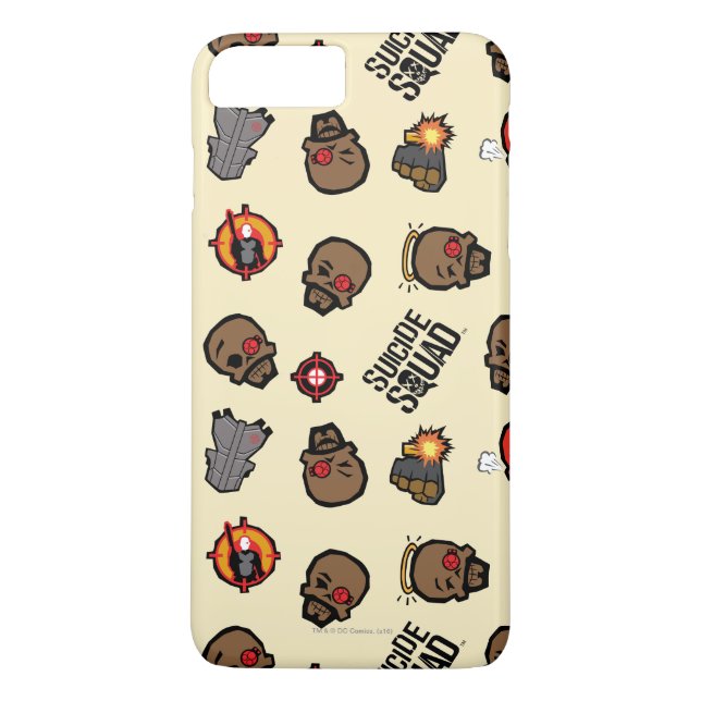 Coques Case-Mate iPhone Suicide Squad | Deadshot Emoji Pattern (Dos)