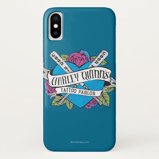 Coques Case-Mate iPhone Suicide Squad | Harley Quinn's Tattoo Parlor Heart (Dos)