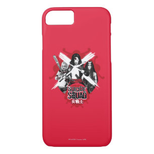 Coque iPhone 8/7 Suicide Squad Squad Girls "Warrior fémoral"