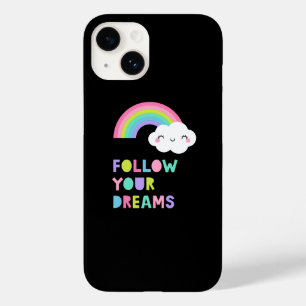 Coque Case-Mate iPhone Suivez vos rêves Cute Rainbow Cloud