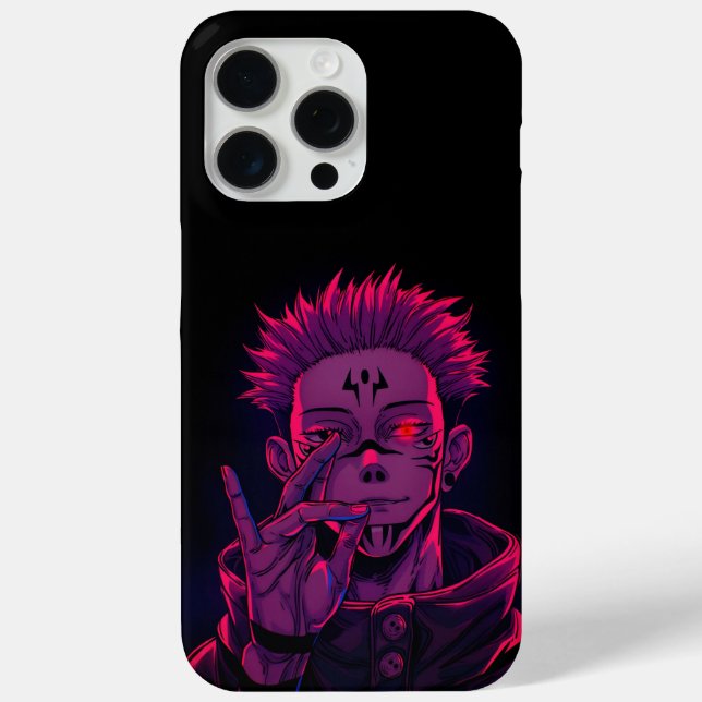 Coques Case-Mate iPhone Sukuna Néon Malveillant (Verso)