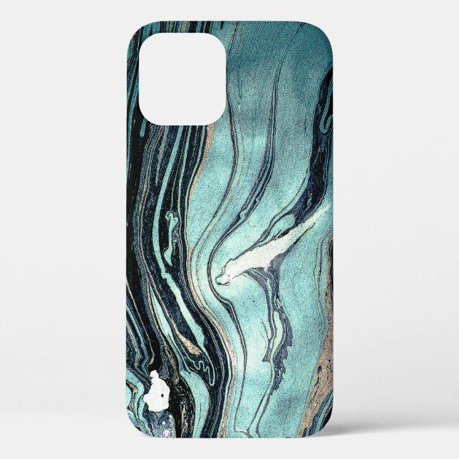 Coques Case-Mate iPhone Suminagashi, Art marbré japonais. (Verso)