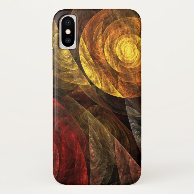 Coques Case-Mate iPhone Sun Flower Floral Moderne Art Motif Abstrait (Dos)