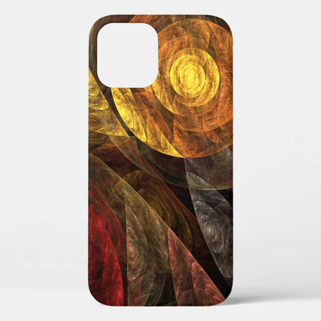 Coques Case-Mate iPhone Sun Flower Floral Moderne Art Motif Abstrait (Verso)