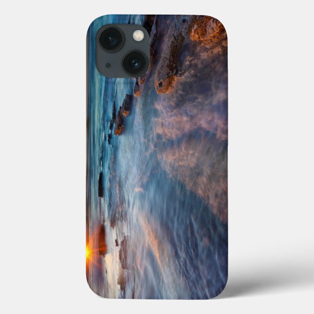 Coques Case-Mate iPhone Sun rays illuminate the Pacific Ocean (Verso)
