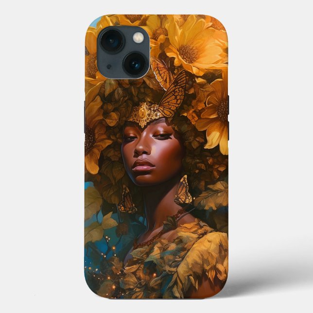 Coques Case-Mate iPhone Sunflower Goddess Art Imaginaire (Verso)