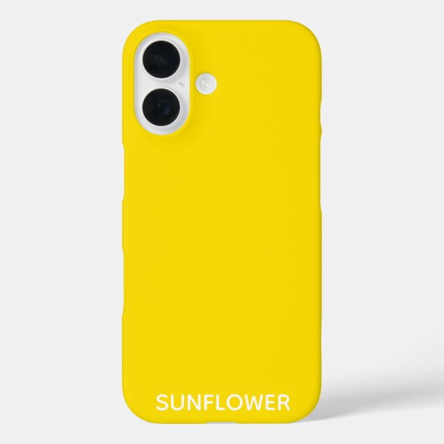 Coques Case-Mate iPhone Sunflower jaune Nom de la couleur (Verso)
