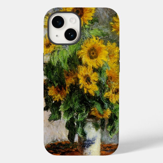 Coques Case-Mate iPhone Sunflowers, 1881 par Monet. (Verso)