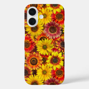 Coque Pour iPhone 16 Sunflowers Motif sans couture