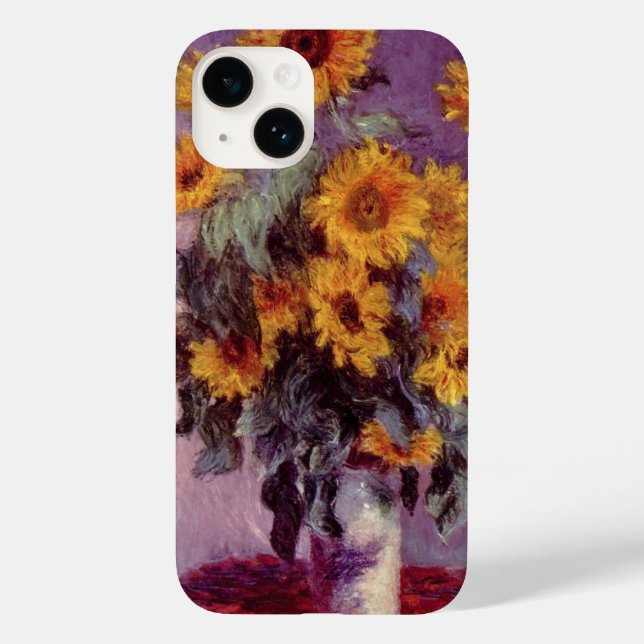 Coques Case-Mate iPhone Sunflowers par Claude Monet (Verso)