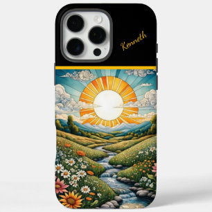 Coque iPhone 16 Pro Max Sunlit Stream In A Meadow