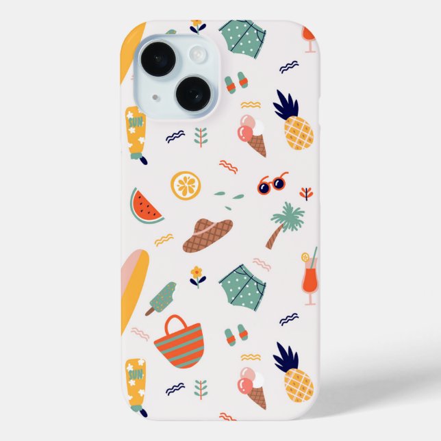 Coques Case-Mate iPhone Sunny Beach Fun Motif (Verso)