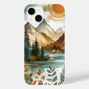 Coque Case-Mate iPhone Sunny Rustique Boho Nature Motif Mountain Lake