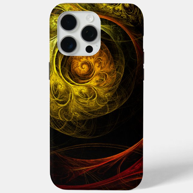 Coques Case-Mate iPhone Sunrise Floral Red Abstrait Art (Verso)