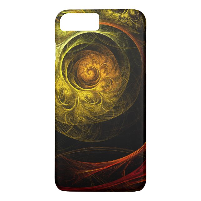 Coques Case-Mate iPhone Sunrise Floral Red Abstrait Art (Dos)