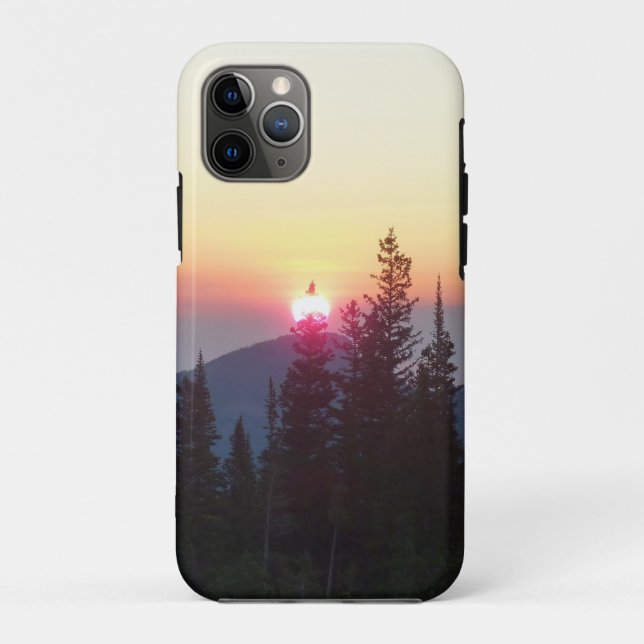 Coques Case-Mate iPhone Sunrise in the Forest at Rocky Mountain (Dos)