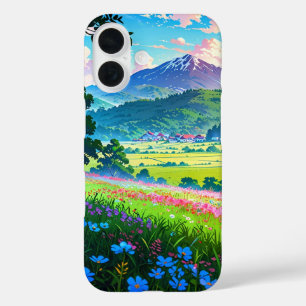 Coque Pour iPhone 16 Sunrise Over Spring Valley - Paysage Anime