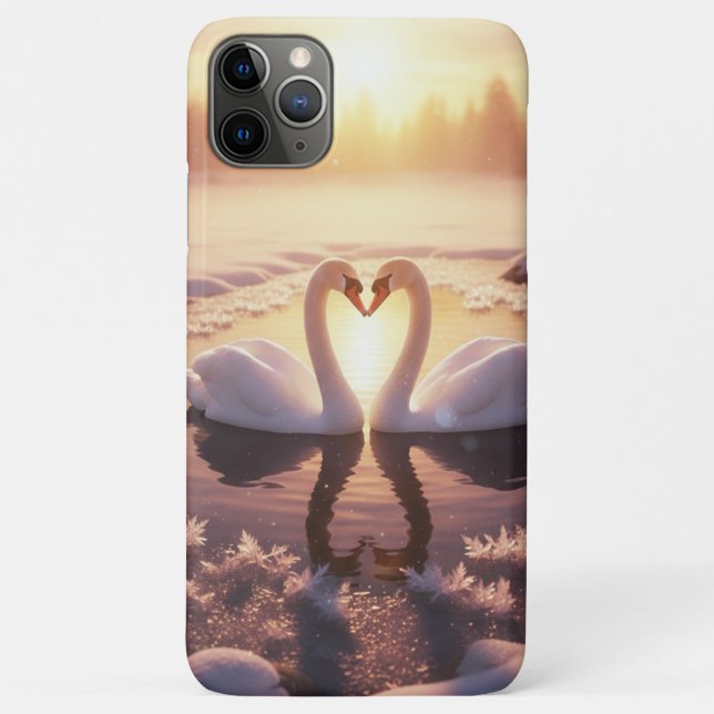 Coques Case-Mate iPhone Sunrise Swans - beautiful enchanting (Dos)
