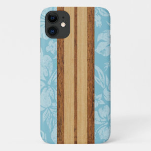 Case-Mate iPhone Case Sunset Beach Faux Wood Surboard Hawaiian Aqua