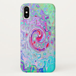 Case-Mate iPhone Case Super Abstrait rose rétro et vert