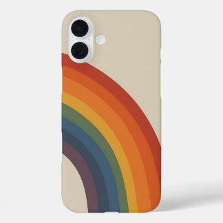 Coque Pour iPhone 16 Plus Super - arc-en-ciel les années 70 style années 70 