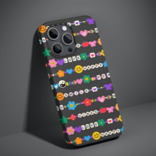 Coque Case-Mate iPhone Super Good Vibes Love Smile Perles rétro
