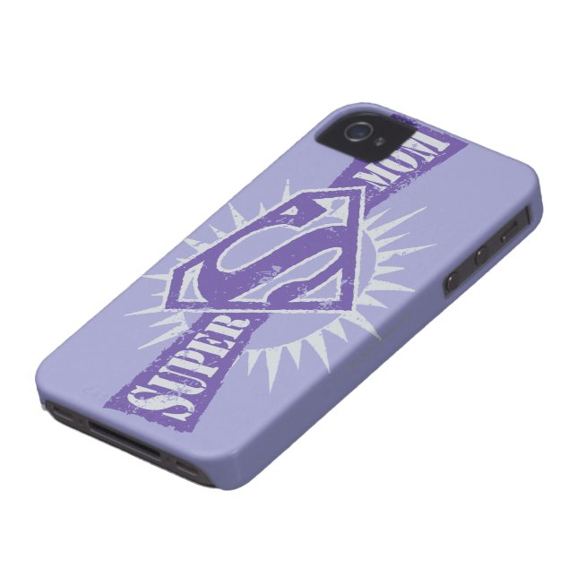 Coques Case-Mate iPhone Super Maman Purple Starburst (Bas)