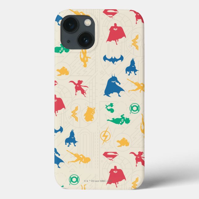 Coques Case-Mate iPhone Super Pets & Justice League Motif Silhouette (Verso)