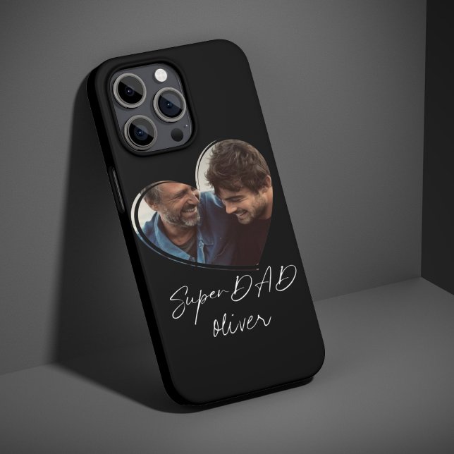 Coques Case-Mate iPhone SuperDAD Photo moderne Black Cadeau tendance (Créateur téléchargé)