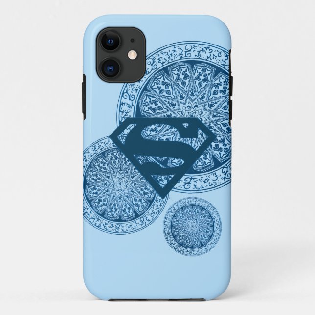 Coques Case-Mate iPhone Supergirl Blue Circle Design (Dos)