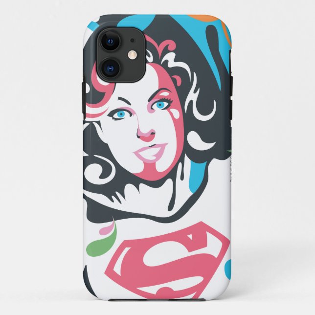 Coques Case-Mate iPhone Supergirl Color Splash Swils 3 (Dos)