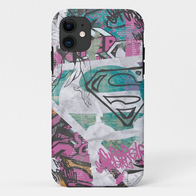 Coques Case-Mate iPhone Supergirl Comic Capers Pattern 11 (Dos)
