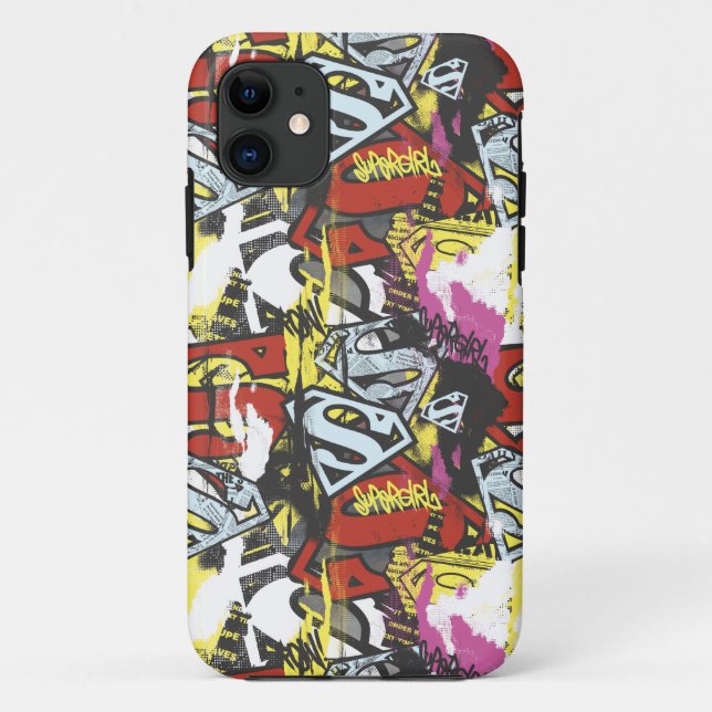 Coques Case-Mate iPhone Supergirl Comic Capers Pattern 7 (Dos)
