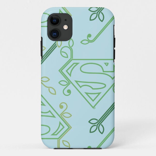 Coques Case-Mate iPhone Supergirl Green Vine Logo Motif (Dos)