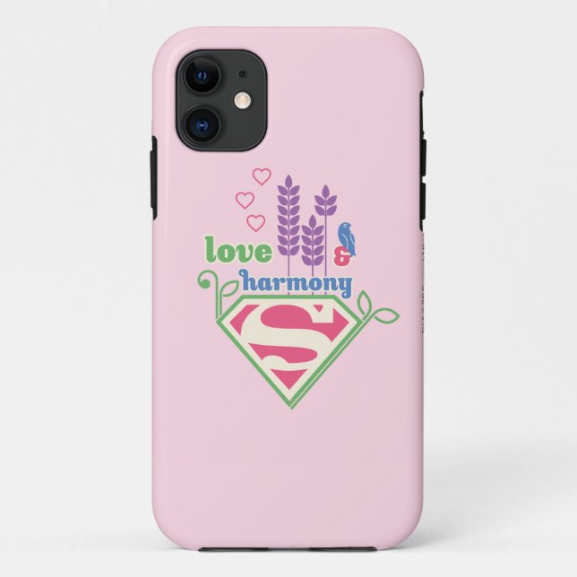 Coques Case-Mate iPhone Supergirl Love & Harmony (Dos)