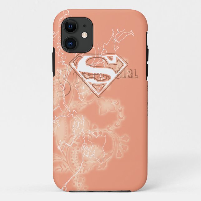 Coques Case-Mate iPhone Supergirl Pêche motif floral (Dos)