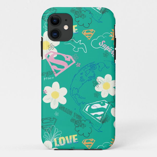 Coques Case-Mate iPhone Supergirl pour Motif pour la paix (Dos)