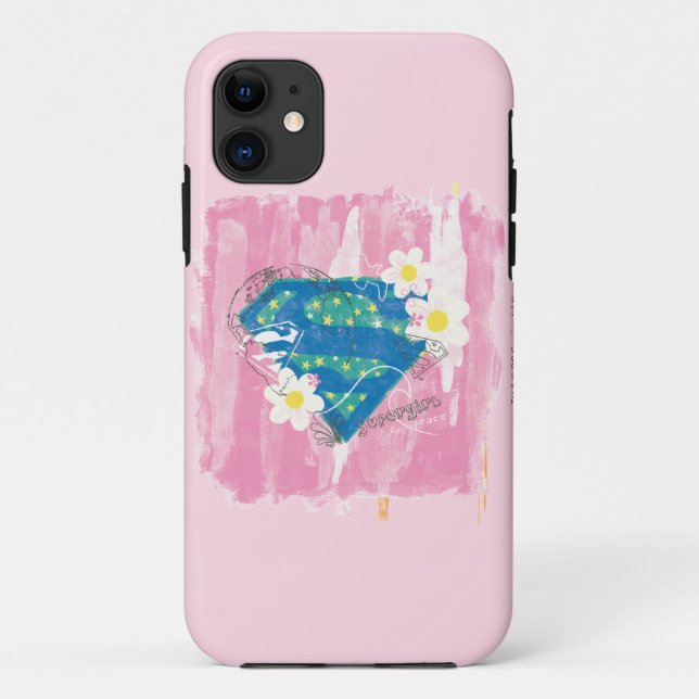 Coques Case-Mate iPhone Supergirl pour Peace Pink (Dos)