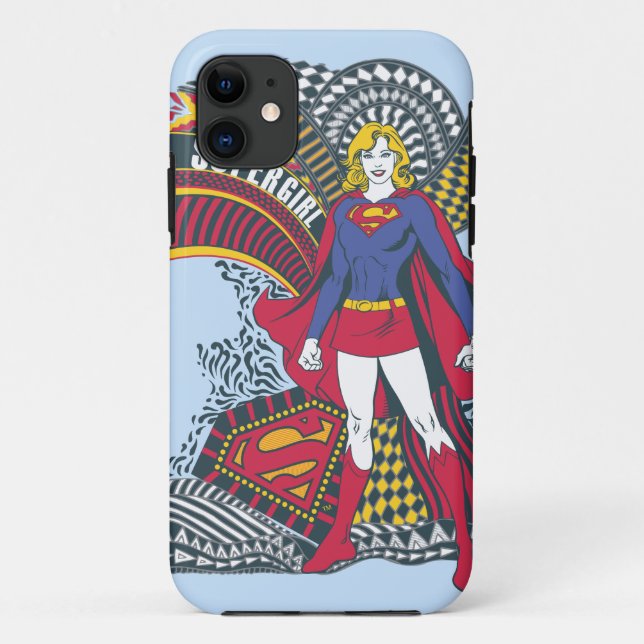 Coques Case-Mate iPhone Supergirl Random World 1 (Dos)