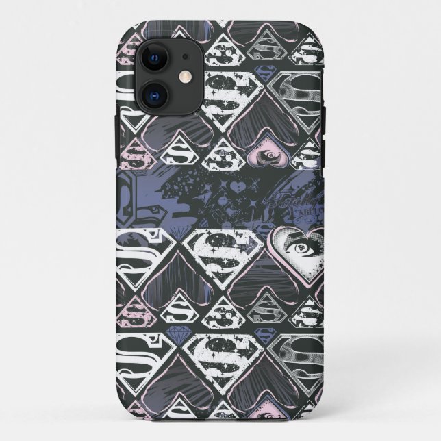 Coques Case-Mate iPhone Supergirl Répéter S Motif (Dos)