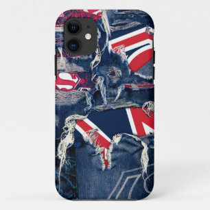 Case-Mate iPhone Case Supergirl rouge, blanc et bleu