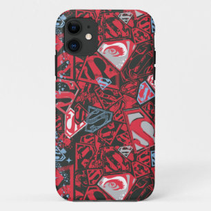 Etui iPhone Case-Mate Supergirl Stary Red Pattern