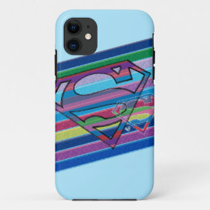 Coque Case-Mate Pour iPhone Supergirl Striped Rainbow Logo